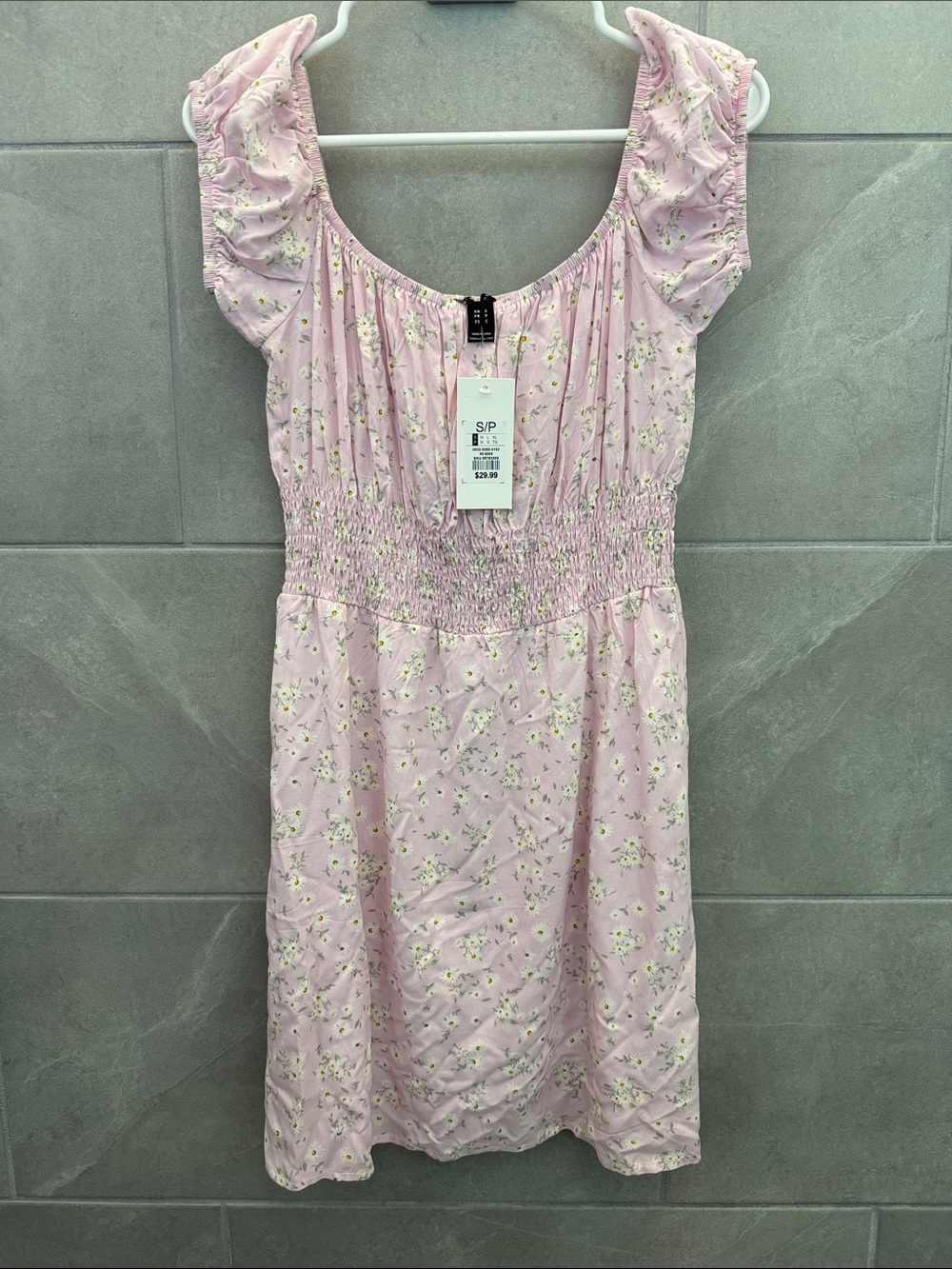 Lavender Floral Smocked Sun Dress